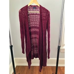 Maroon colored Cardigan